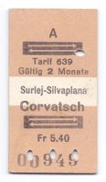 Billette Surlej-Silvaplana - Corvatsch