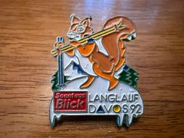 Pin SonntagsBlick Langlauf Davos 92 gebraucht Zustand