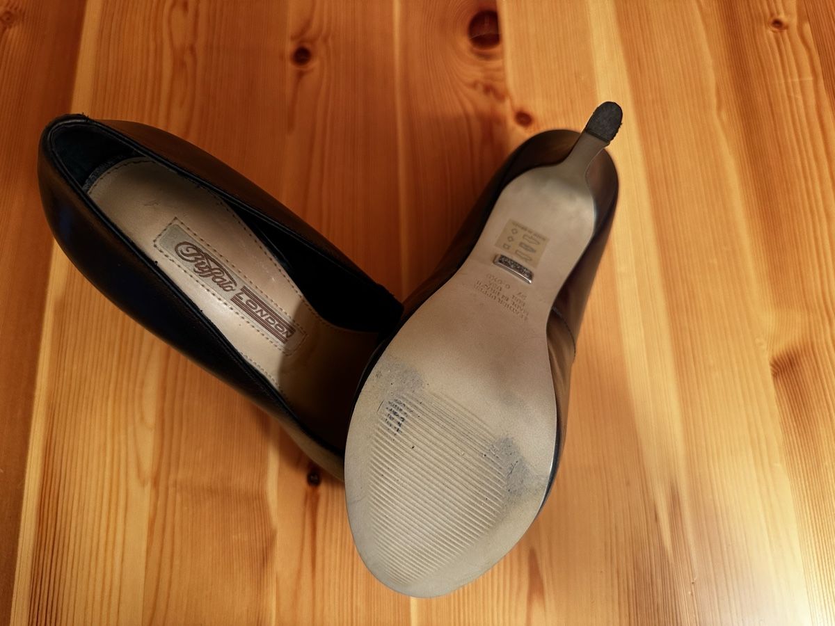 Buffalo Scarpe da donna: Buffalo High Heels, Echtleder, Grösse 37, Schwarz – Usato da St.Moritz venduto da El_telemarco 2