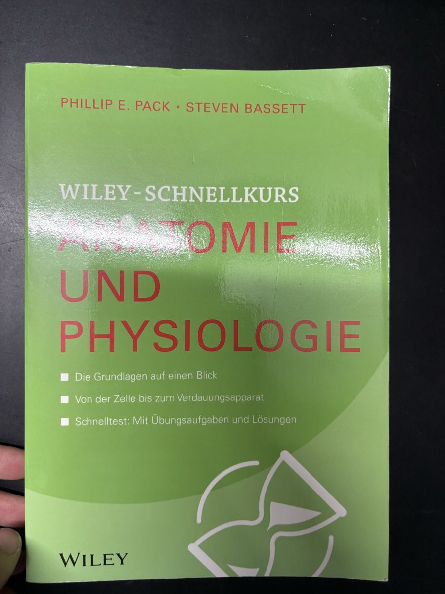 Libri: Wiley-Schnellkurs Anatomie und Physiologie – Nuovo (secondo la descrizione) da Bern venduto da rr8853