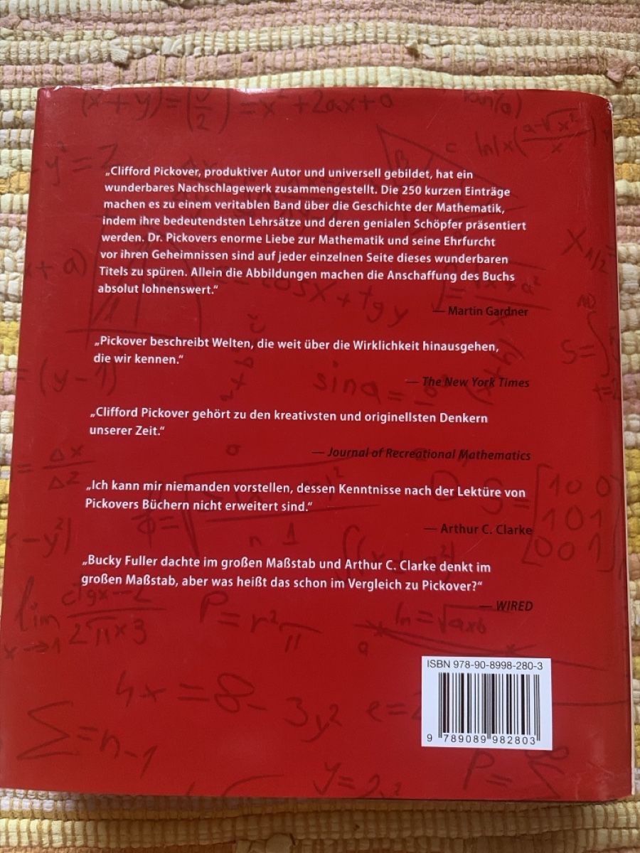Bücher: Das Mathebuch von Pythagoras bis 57. Dimension – Gebraucht aus Freidorf TG von ibipatria 1