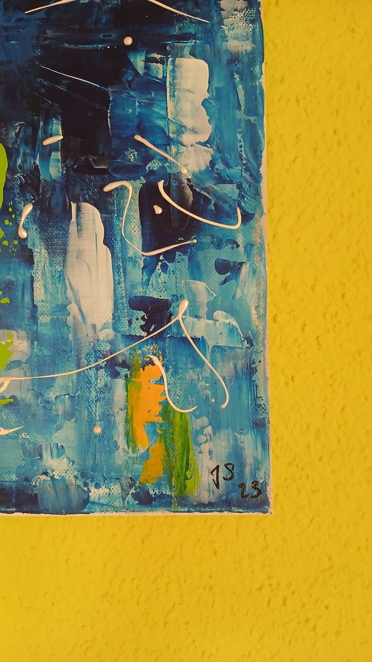 Foto & Immagini: Acrylbild, Handgemalt "Angeregt" – Nuovo (secondo la descrizione) da Udligenswil venduto da Quarz2002 2