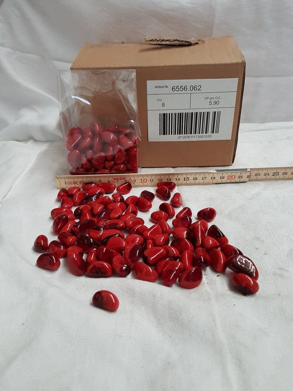 Gläser: Glassteine Nuggets Glasperlen Dekoglas – Neu und originalverpackt aus Wohlen von Amhag