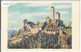 Bellinzona - Castello d'Uri - Litho
