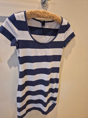 Sommerkleid blau/weiss gestreift, Gr. S