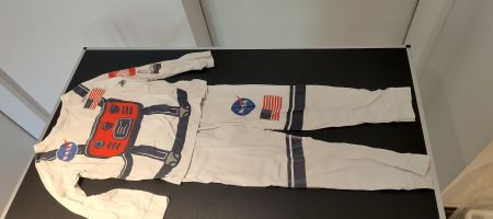 HM NASA Schlafanzug Pyjama Set Weiss Gr. 122/128 Kinder