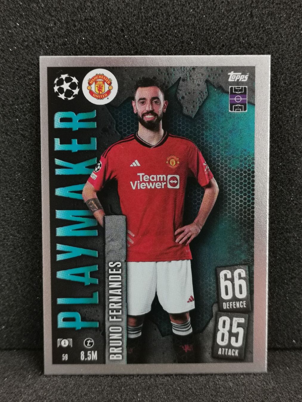 Topps Carte collezionabili: Match attax 2023/24 Bruno Fernandes Playmaker  – Usato da Einsiedeln venduto da sza_588x