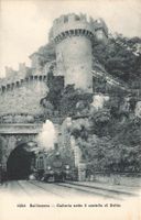 Bellinzona TI Galleria Castelgrande locomotiva zug bahn