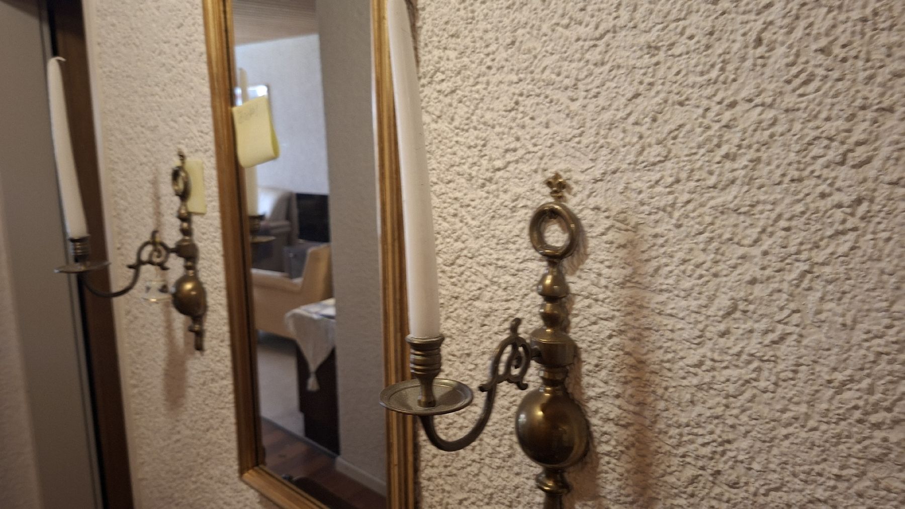 Kerzenständer: Wandleuchter Messing antik-Stil  – Gebraucht aus Zuerich von trotto