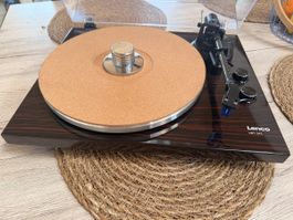 Lenco LBT-345 WA Plattenspieler + NEUER Ortofon 2M Blue – OV