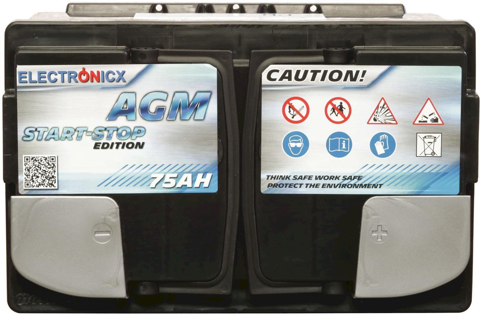 Batterie: Electronicx AGM Autobatterie 75AH 12V – Nuovo e nell'imballaggio originale da Bottighofen venduto da zaap 5