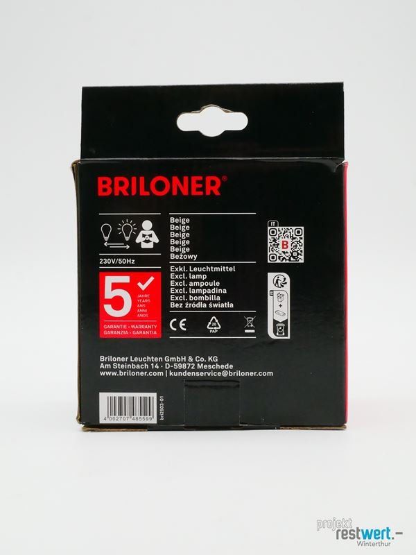 Lampade: BRILONER Steckerleuchte mit Schalter, E27 – Nuovo (secondo la descrizione) da Winterthur venduto da Restwert_Winterthur 4