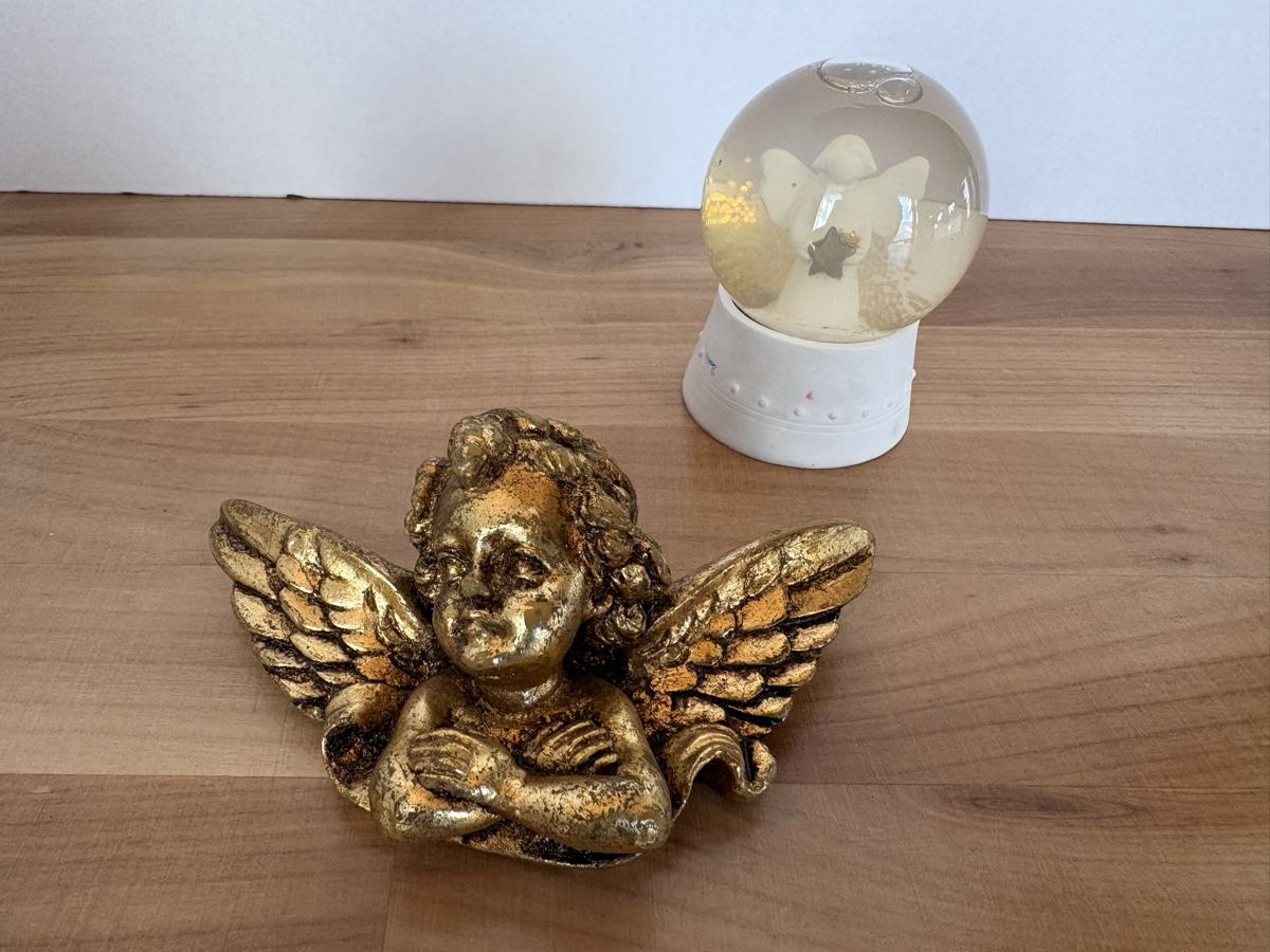 Tutte le decorazioni: 2 Engel Deko / Glitterkugel – Usato da Rümlang venduto da SchumBru10