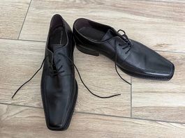 Roberto Santi, Business-Schuh, schwarz, Gr. 44, neu