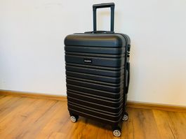Hartschalenkoffer Koffer Rollen abnehmbar L 66cm BLACK NEU
