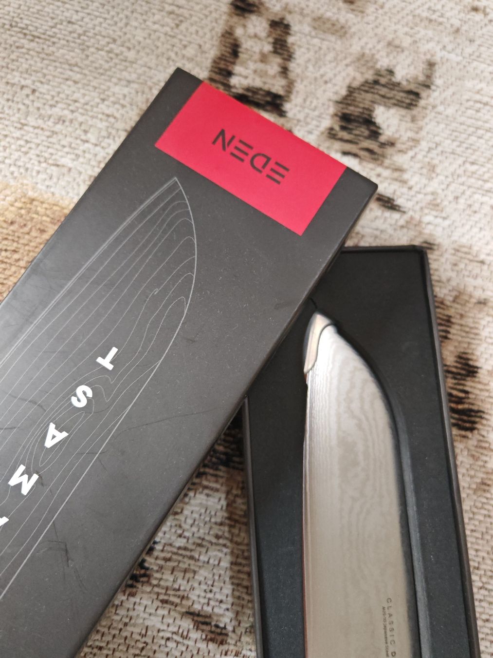 Coltelli da cucina: Eden Santoku Messer - Damaststahl – Nuovo (secondo la descrizione) da Unterlunkhofen venduto da foexel88 2