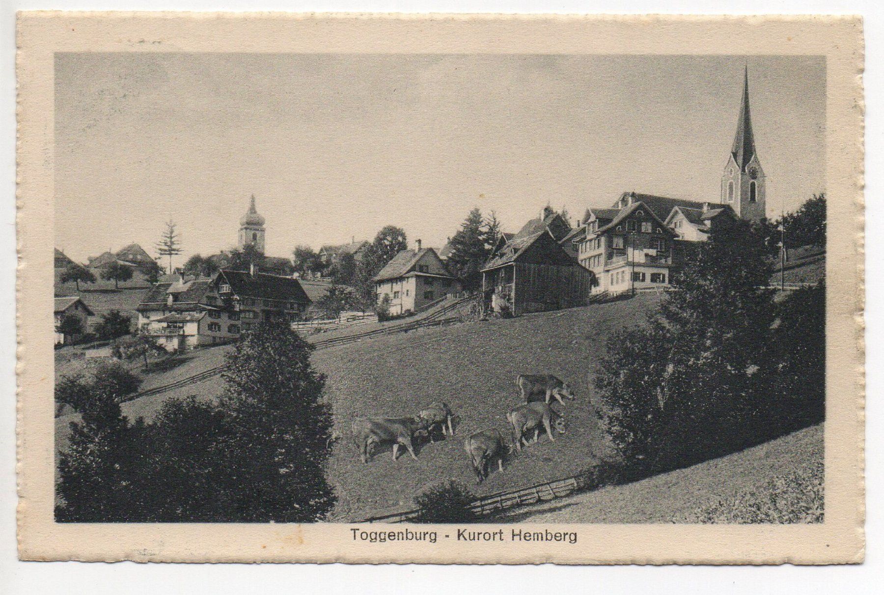 Ansichtskarten: HEMBERG Kurort mit Kühen – Gebraucht aus Jona von philajona