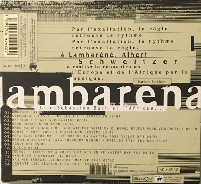 CD: Lambarena - Bach to Africa – Usato da Grüningen venduto da azulamarillo 1