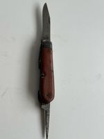 Wenger Taschenmesser Holzgriff gebraucht alt antik(2S3)
