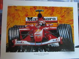 MICHAEL SCHUMACHER WORLD CHAMPION OF MARANELL0 2001 KUNSTDRU