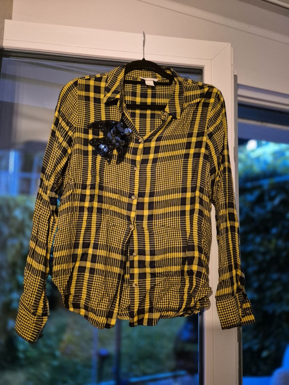 H&M Camicette: Gelb karierte Bluse mit Schmuck, Gr. M – Nuovo (secondo la descrizione) da Zürich venduto da mit_jz2x 1