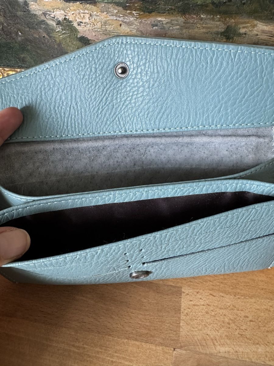Portamonete: Light Blue Woven Wallet, Great Condition for Summer! – Usato da Zürich venduto da olalinda 2