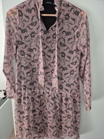 Kleid gemustert rosa Grösse XS