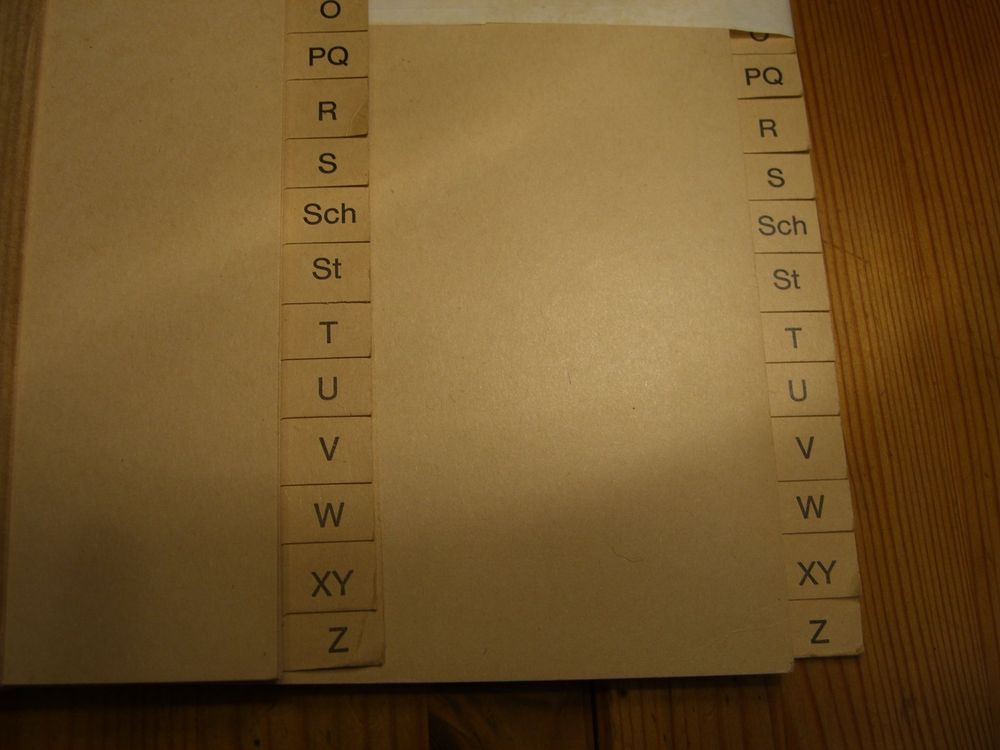 2 Register ABC,5 Register o.Beschriftung,100 Plastikblätter (Neu ...
