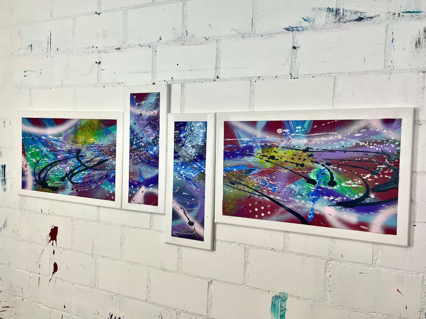 Gemälde: Gemälde Acrylbild abstrakt 60 x 160 cm – Neu und originalverpackt aus Aarburg von Nikys-Woods