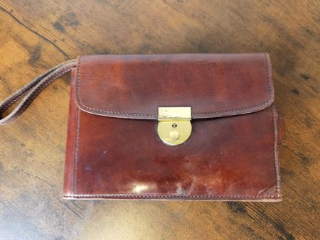 Vintage Herren Leder Handtasche