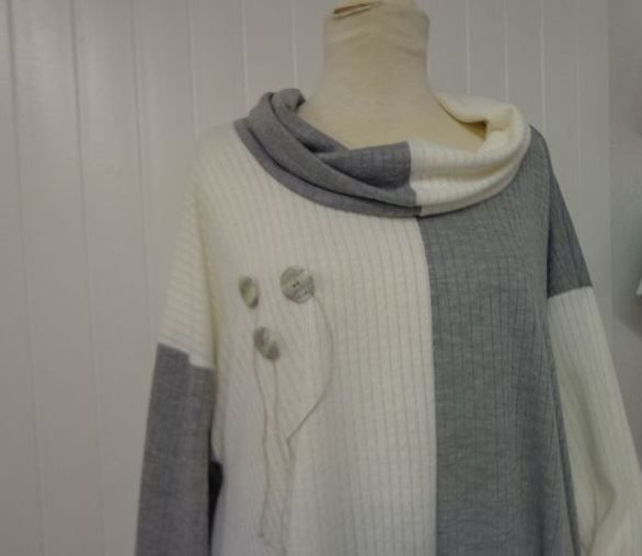 Tuniche: Pull 2 tons FantaisieJersey UNIQUE 48-52 – Nuovo e nell'imballaggio originale da St-Imier venduto da goodber 1
