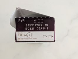 TOTAL 1 Dailies Kontaktlinsen 27 Stück, -6