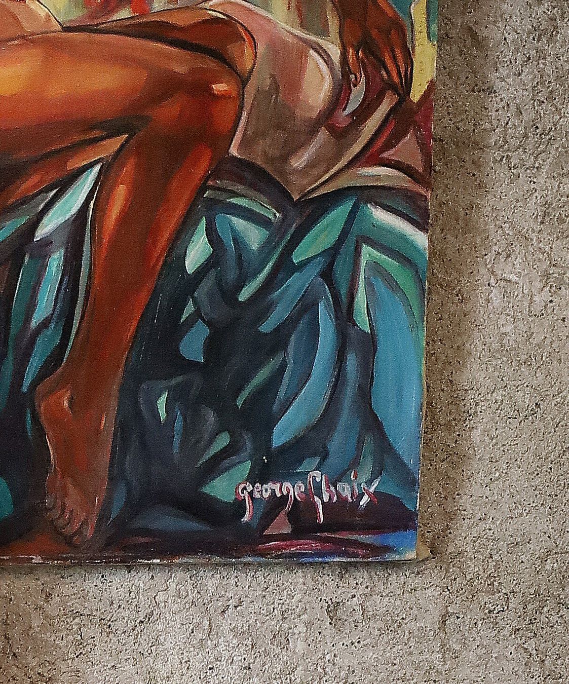 Dipinti: Akt Gemälde, Acryl auf Leinwand "George Chaix" – Usato da Birrwil venduto da brandschatz_birrwil 5