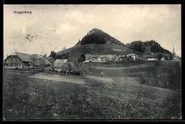 AK Guggisberg, Ortspartie im Gebirge