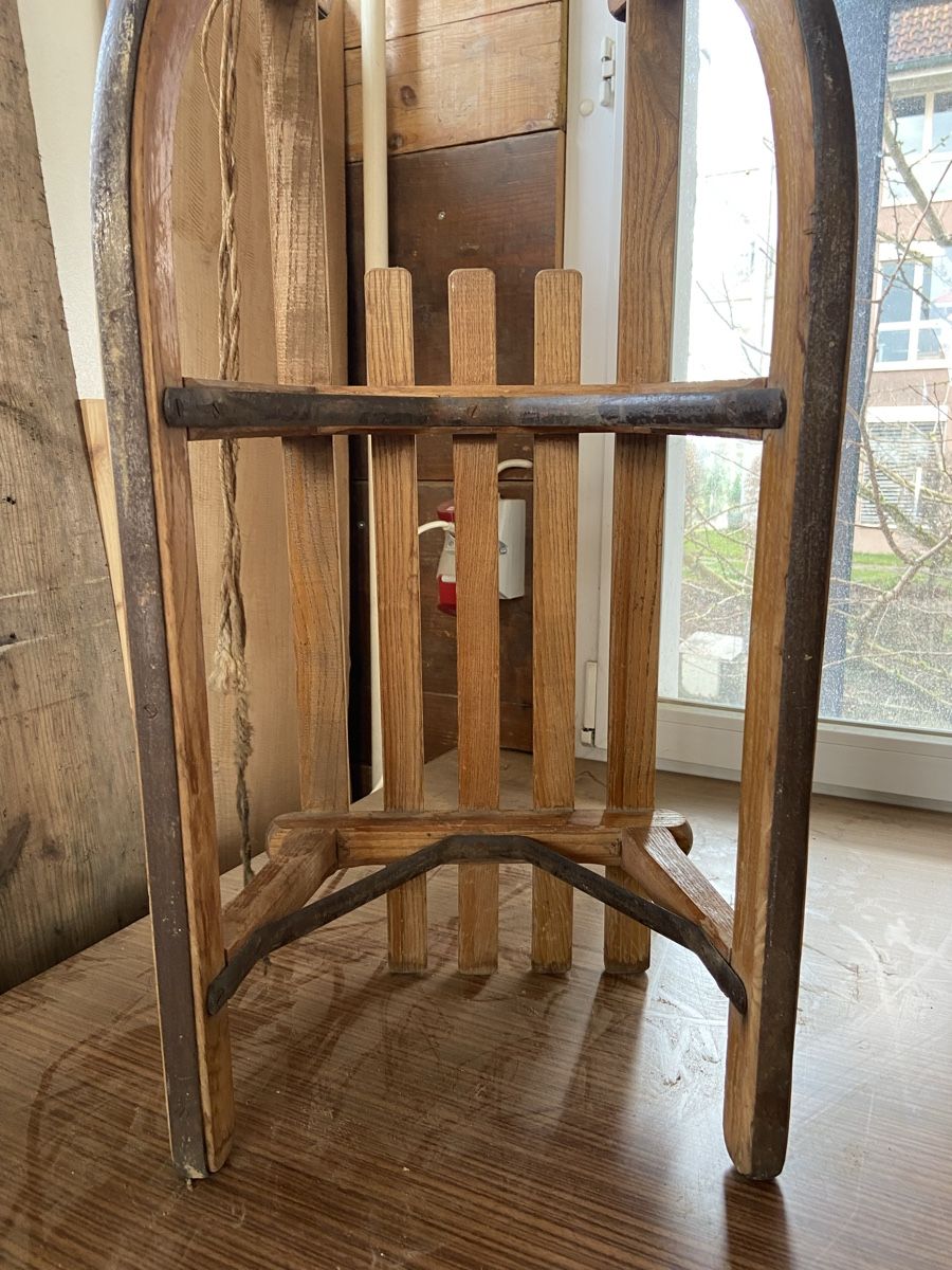 Davos Schlitteln: Holzschlitten Davos, Retro Schlittelspass – Gebraucht aus Wangen an der Aare von Thedog 2