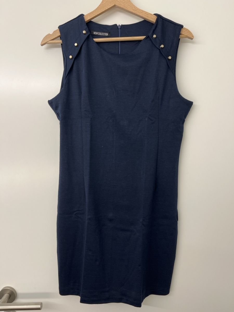 Kleider: Navy Sleeveless Dress - Viscose Blend - Spring Style – Gebraucht aus Obbürgen von szu_vtz9