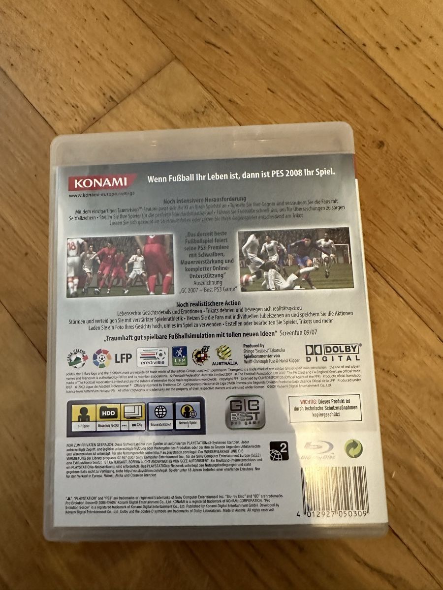 Sony Giochi: Pro Evolution Soccer 08 PS3 – Usato da Döttingen venduto da Tiziano85 1