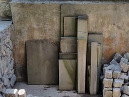 Sandsteinplatten, gebraucht, für den Innen/ev.Aussenbereich!