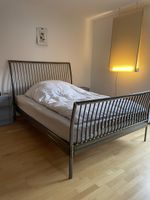 Bett 140 Desing Metall Stahl Doppelbett