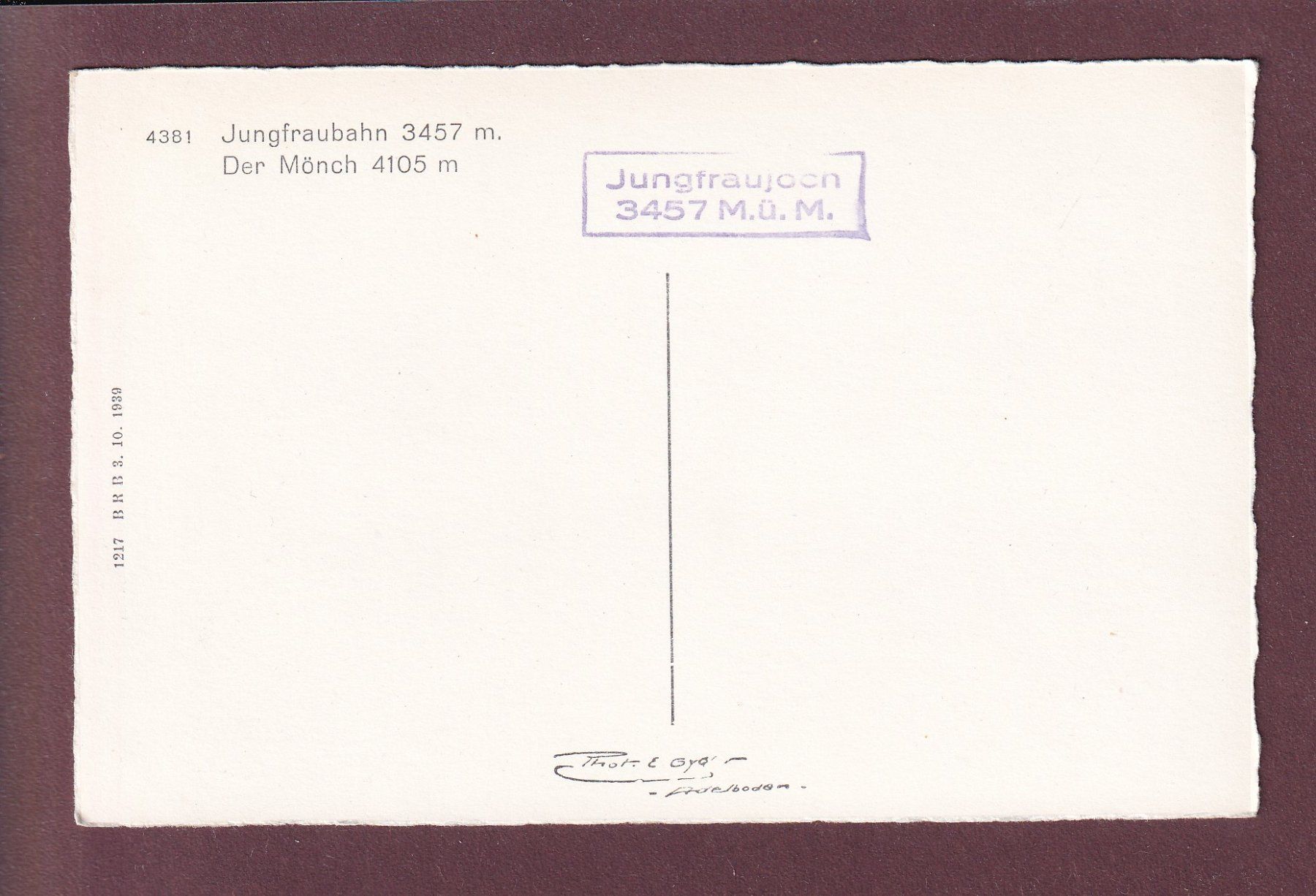 Cartoline postali: JUNGFRAUBAHN - Mönch – Usato da Pully venduto da nicecards 1