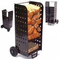 55515 - XL Kaminholzwagen Kaminholzkorb XL Holz