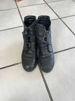 Schnürstiefel schwarz Damen Stiefel gebrauchter Zustand