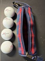 Golfbälle von Pinnacle und Callaway mit Golfballtasche