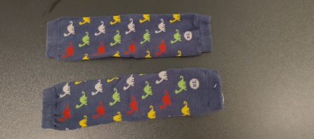 Kinder Stulpen Dinos Beinwaermer Blau 1-2 Jahre