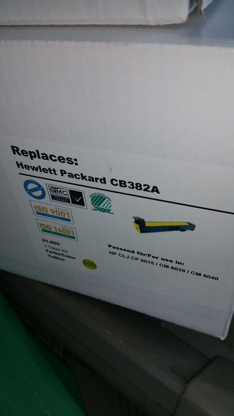 Hewlett Packard Druckerpatronen & Toner: HP 824A,CB382A Yellow compatible – Neu und originalverpackt aus Ecublens VD von Netfinity