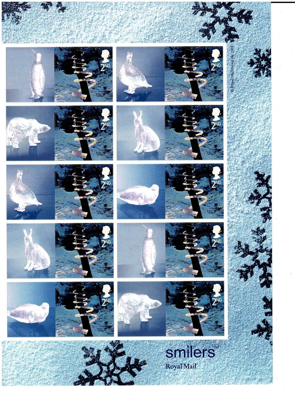 Alle Briefmarken: Smilers Schneetiere 2nd 1 KB ** – Neu (gemäss Beschreibung) aus Lausanne von Whorvath
