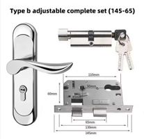 Serrure de porte en acier inoxydable de porte intérieure