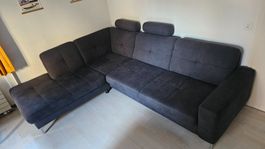 Hochwertiges Ecksofa anthrazit (Livique)
