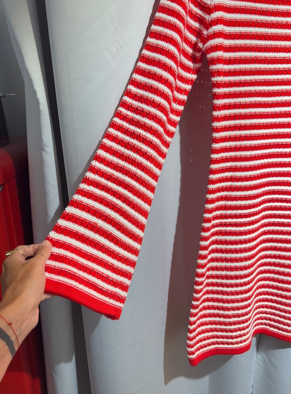 Vestiti: Mini-Strickkleid, rot/weiss gestreift – Nuovo e nell'imballaggio originale da Zürich venduto da Naebeli 6
