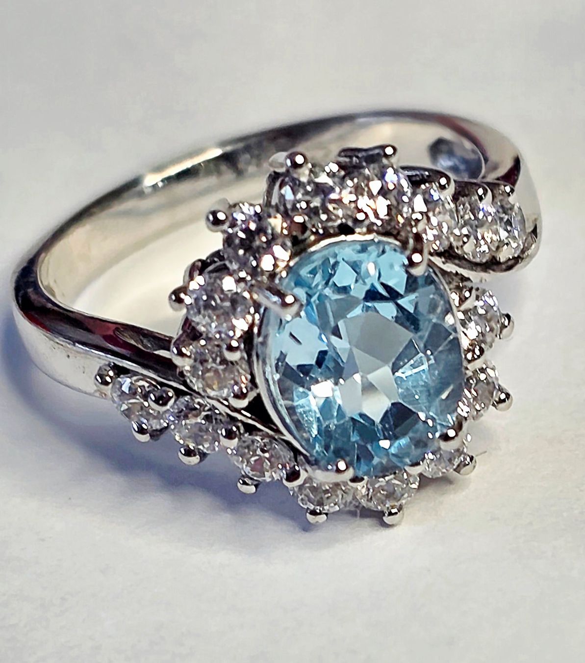 Bagues: Blau Topas Silber Ring – Neuf (Voir description) à Zürich par adriben 8